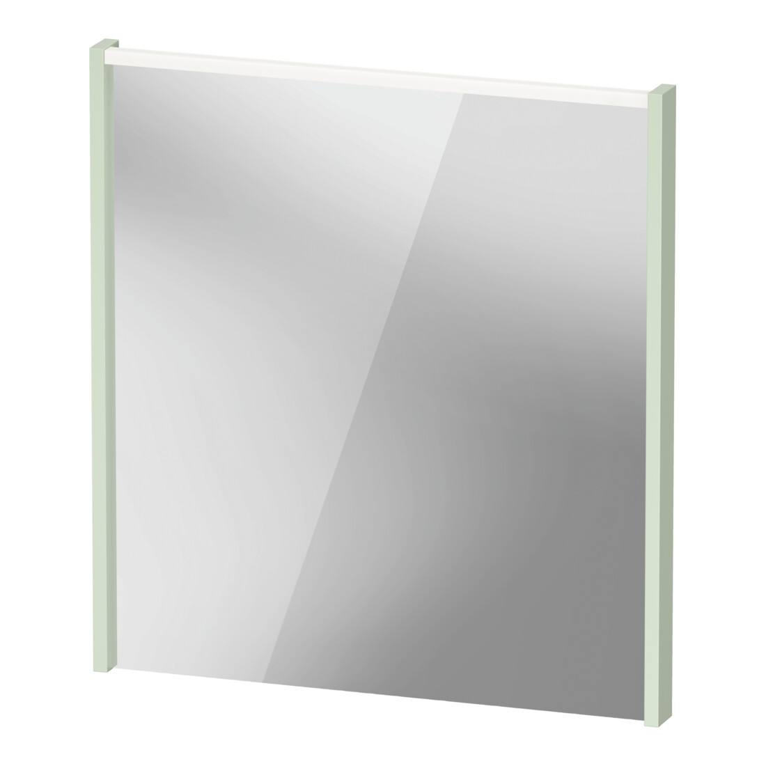 Duravit LED-Spiegel D-Code 2.0 65x70x5cm, 5 W, grün ma, Lichtfeld oben