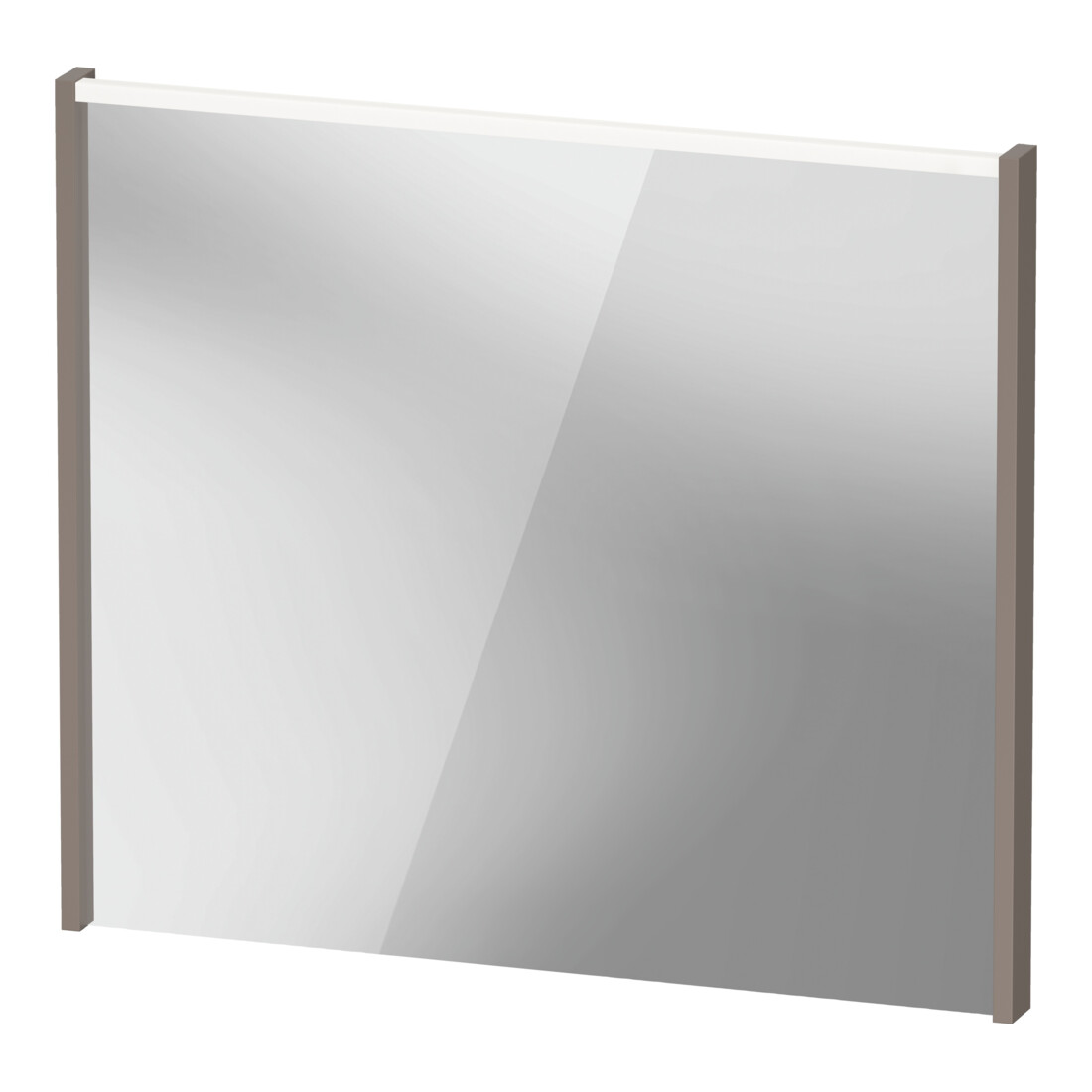 Duravit LED-Spiegel D-Code 2.0 80x70x5cm, 6 W, bas. ma, Lichtfeld oben