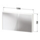 Duravit LED-Spiegel D-Code 2.0 m SD T E 2 T, Lichtf ob, 120x70x14,8cm, bas. ma-3