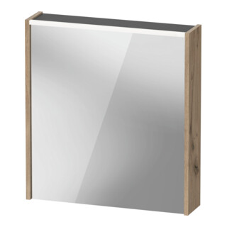 Duravit LED-Spiegel D-Code 2.0 m SD T E 65x70x5cm, Lichtf ob, li, eiche marmorie