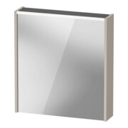 Duravit LED-Spiegel D-Code 2.0 m SD T E 65x70x5cm, Lichtf ob, links, taupe matt