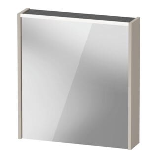 Duravit LED-Spiegel D-Code 2.0 m SD T E 65x70x5cm, Lichtf ob, rechts, taupe matt