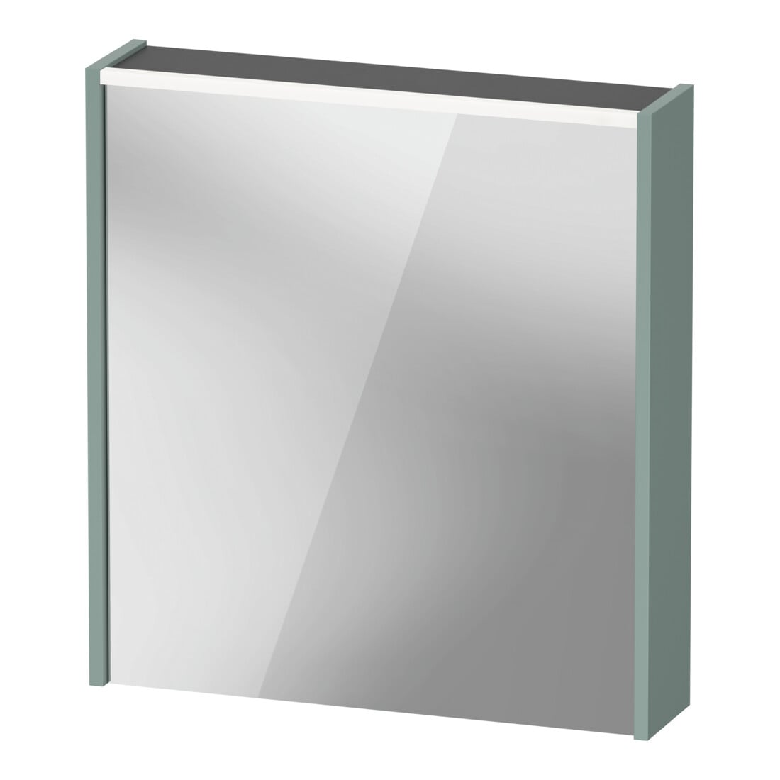 Duravit LED-Spiegel D-Code 2.0 m SD T J 65x70x5cm, Lichtf ob, re, fjordgrün matt