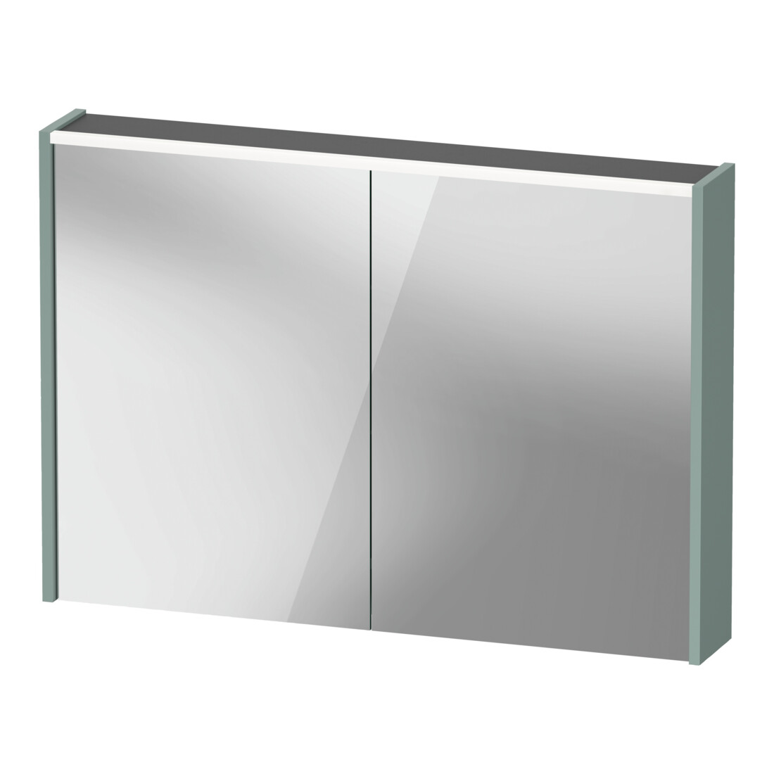 Duravit LED-Spiegel D-Code 2.0 m Steckd. 2 T, Lichtf o, 100x70x14,8cm, fjordg ma