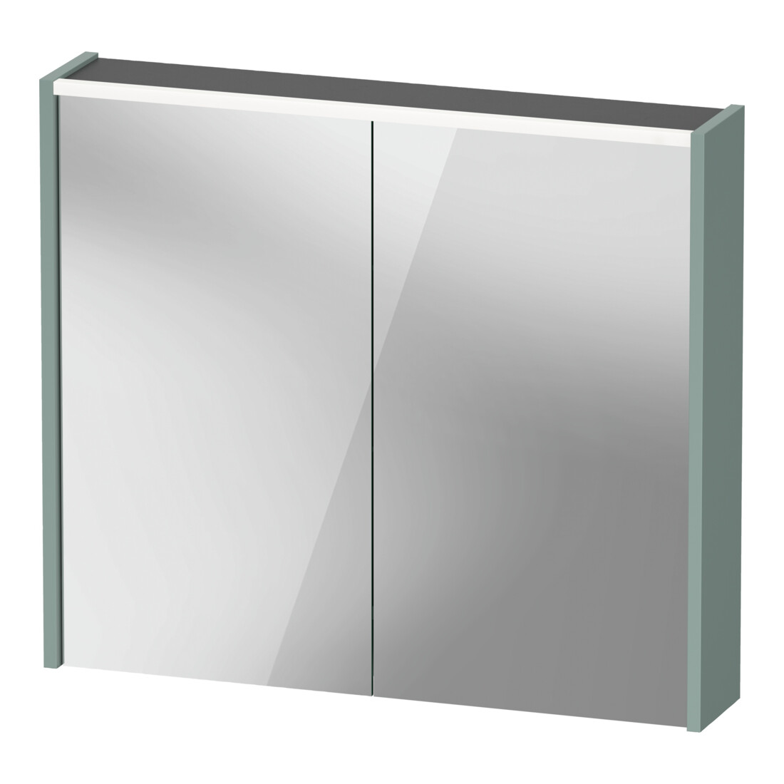Duravit LED-Spiegel D-Code 2.0 m Steckd. 2 T, Lichtf o, 80x70x14,8cm, fjordgr. ma