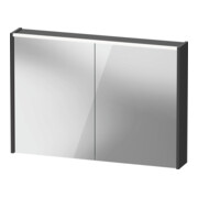 Duravit LED-Spiegel D-Code 2.0 m Steckd. 2 T, Lichtf ob, 100x70x14,8cm, graph ma