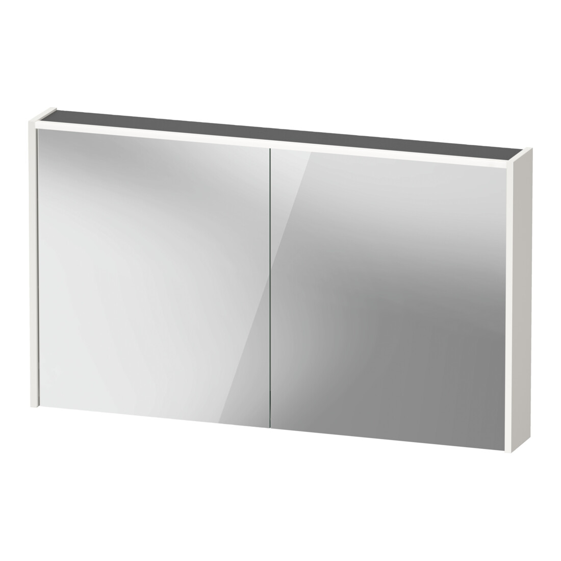 Duravit LED-Spiegel D-Code 2.0 m Steckd. 2 T, Lichtf ob, 120x70x14,8cm, we. hgl