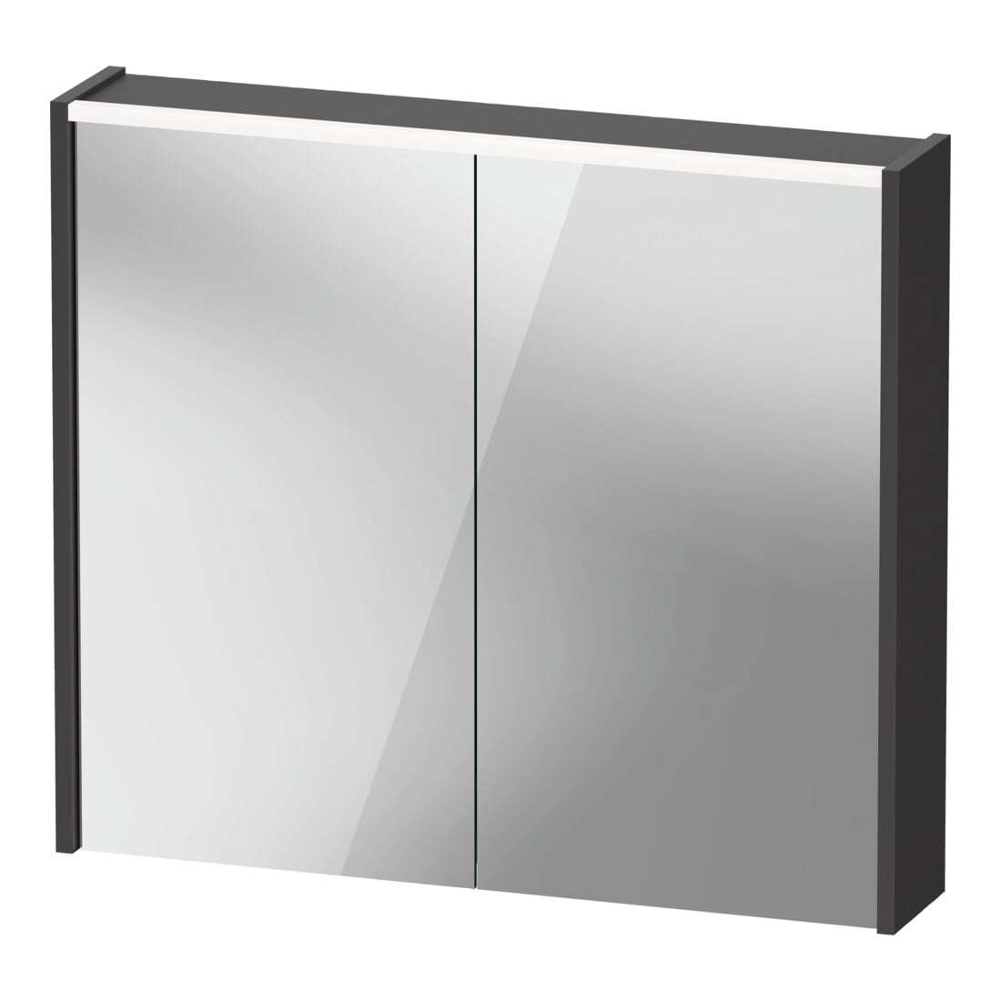 Duravit LED-Spiegel D-Code 2.0 m Steckd. 2 T, Lichtf ob, 80x70x14,8cm, graph ma