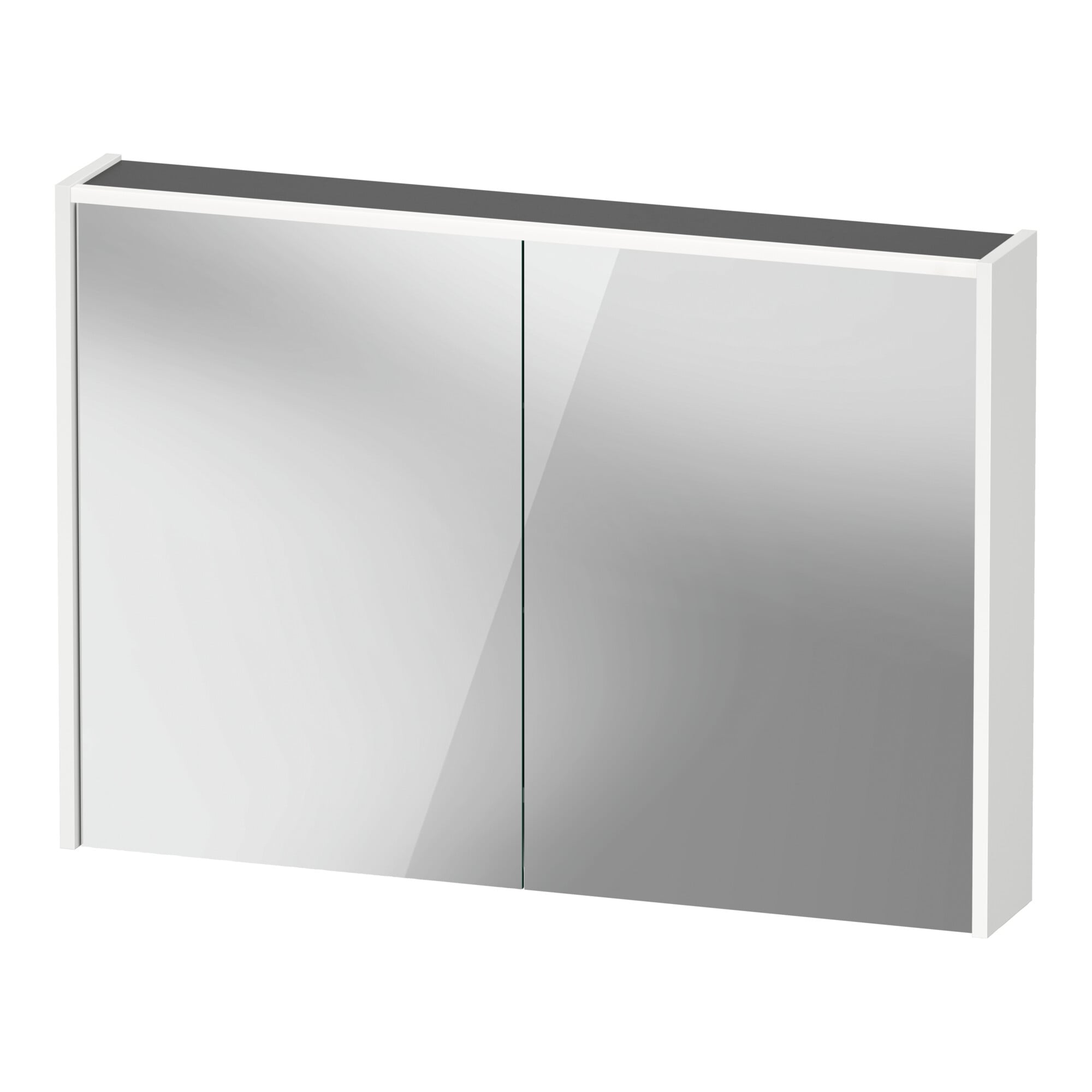 Duravit LED-Spiegel D-Code 2.0 m Steckd. 2 Tür., Lichtf ob, 100x70x14,8cm, we. ma