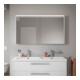 Duravit LED-Spiegel D-Code 2.0 m Steckd. 2 Tür., Lichtf ob, 120x70x14,8cm, we. ma