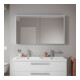 Duravit LED-Spiegel D-Code 2.0 m Steckd. 2 Tür., Lichtf ob, 120x70x14,8cm, we. ma