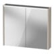 Duravit LED-Spiegel D-Code 2.0 m Steckd. 2 Tür., Lichtf ob, 80x70x14,8cm, Tau ma-1