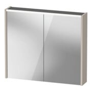 Duravit LED-Spiegel D-Code 2.0 m Steckd. 2 Tür., Lichtf ob, 80x70x14,8cm, Tau ma