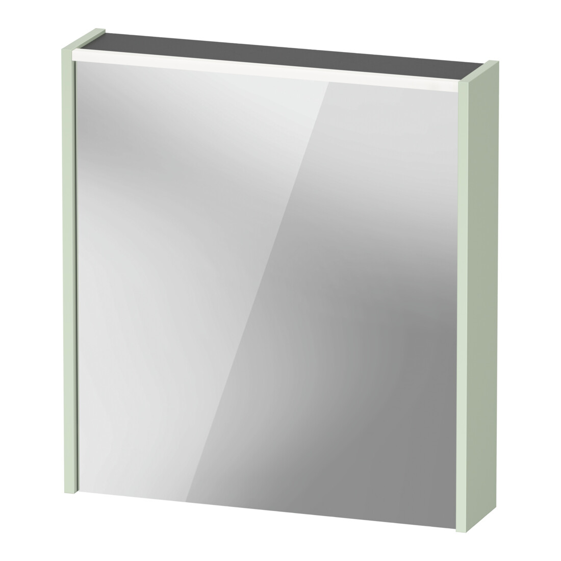 Duravit LED-Spiegel D-Code 2.0 m Steckd. 65x70x5cm, Lichtf ob, li, blassgrün matt