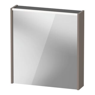 Duravit LED-Spiegel D-Code 2.0 m Steckd. 65x70x5cm, Lichtf ob, re, basalt matt