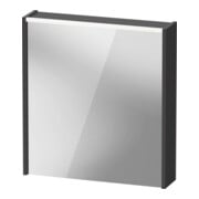 Duravit LED-Spiegel D-Code 2.0 m Steckd. 65x70x5cm, Lichtf ob, re, graphit matt