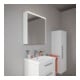 Duravit LED-Spiegel D-Code 2.0 m Steckd. 65x70x5cm, Lichtf oben, links, weiß matt-2