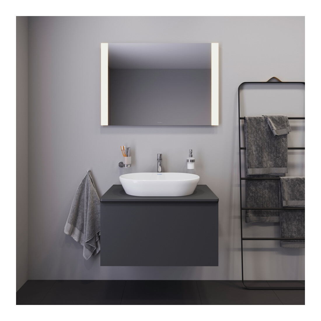 Duravit Lichtspiegel Best 100x70x3,4cm, 37 W, LED, weiß