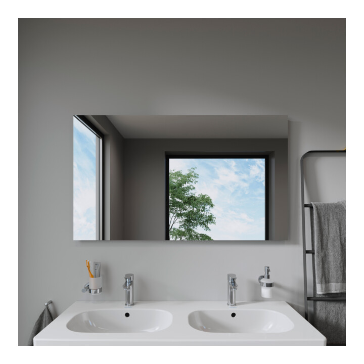Duravit Lichtspiegel Best 120x70x3,3cm, 58 W, LED, weiß