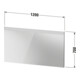 Duravit Lichtspiegel Best 120x70x3,5cm, 37 W, LED, weiß