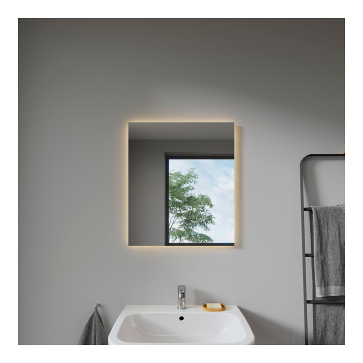 Duravit Lichtspiegel Best 60x70x3,3cm, 40 W, LED, weiß
