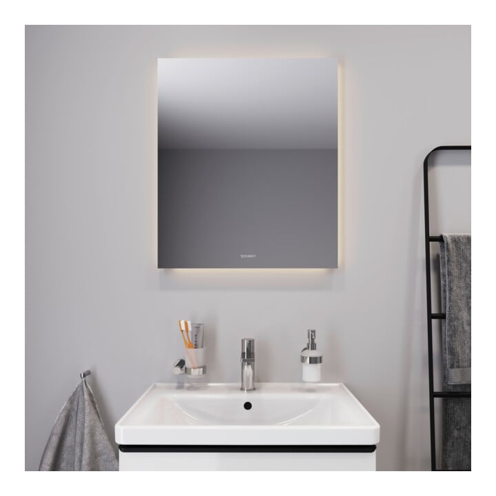 Duravit Lichtspiegel Best 60x70x3,3cm, 40 W, LED, weiß