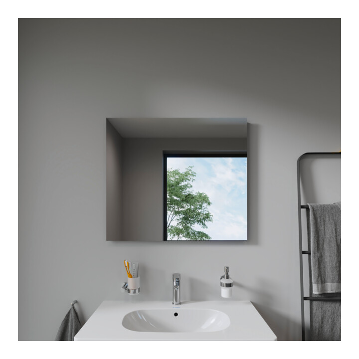 Duravit Lichtspiegel Best 80x70x3,3cm, 46 W, LED, weiß