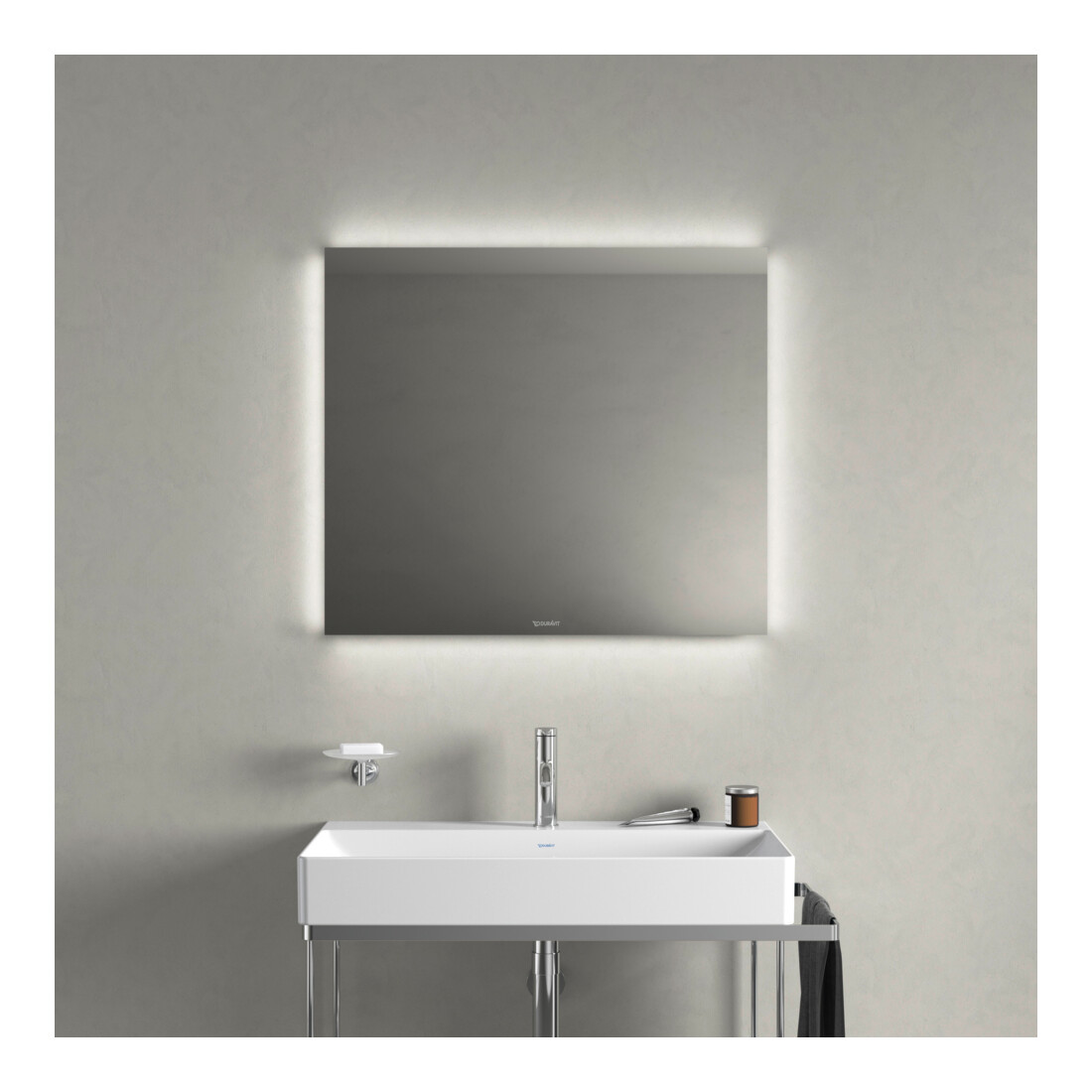 Duravit Lichtspiegel Best 80x70x3,3cm, 46 W, LED, weiß