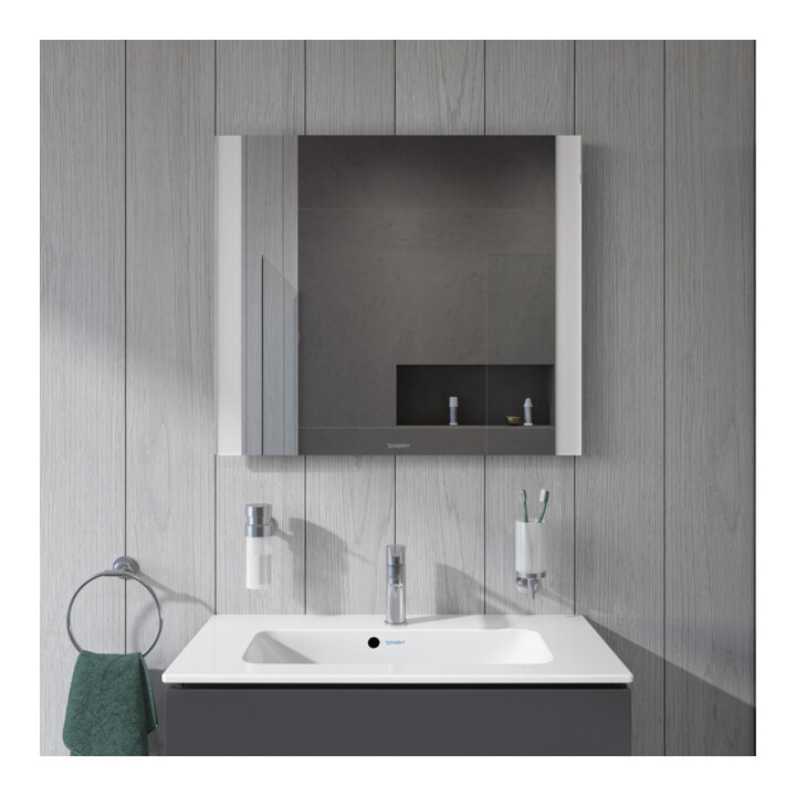 Duravit Lichtspiegel Best 80x70x3,4cm, 34 W, LED, weiß