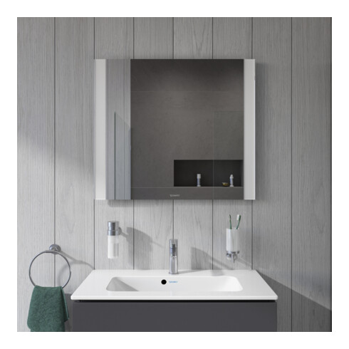Duravit Lichtspiegel Best 80x70x3,4cm, 34 W, LED, weiß
