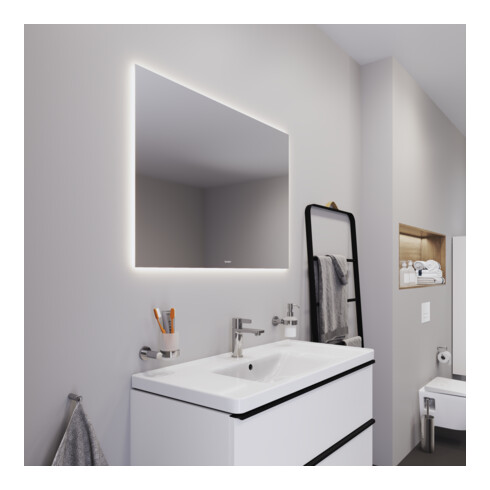 Duravit Lichtspiegel Better 100x70x3,3cm, 52 W, LED, weiß