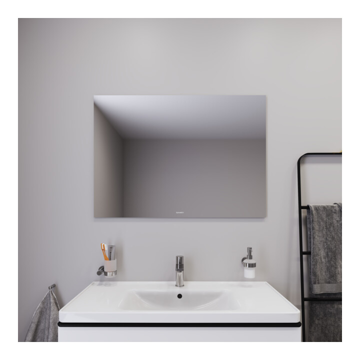 Duravit Lichtspiegel Better 100x70x3,3cm, 52 W, LED, weiß