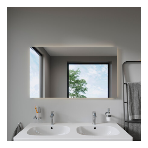 Duravit Lichtspiegel Better 120x70x3,3cm, 58 W, LED, weiß