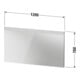 Duravit Lichtspiegel Better 120x70x3,5cm, 19 W, LED, weiß