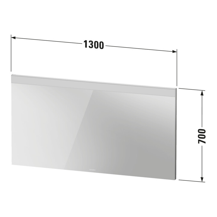 Duravit Lichtspiegel Better 130x70x3,5cm, 20 W, LED, weiß