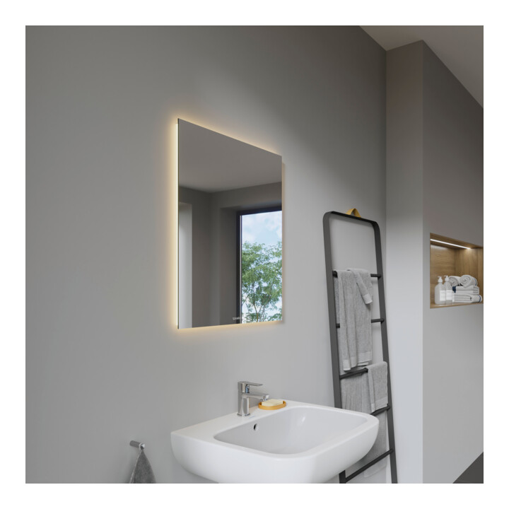 Duravit Lichtspiegel Better 60x70x3,3cm, 40 W, LED, weiß