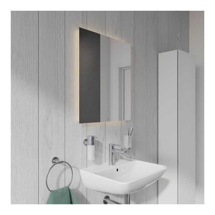 Duravit Lichtspiegel Better 60x70x3,3cm, 40 W, LED, weiß