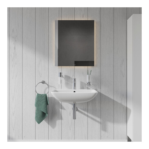 Duravit Lichtspiegel Better 60x70x3,3cm, 40 W, LED, weiß