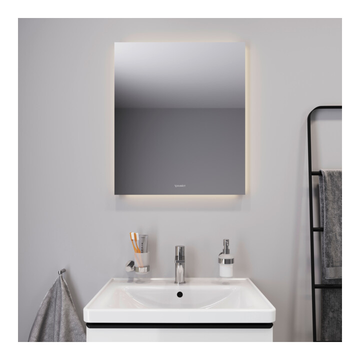 Duravit Lichtspiegel Better 60x70x3,3cm, 40 W, LED, weiß