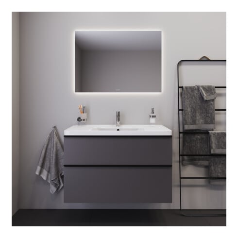 Duravit Lichtspiegel Good 100x70x3,3cm, 52 W, LED, weiß
