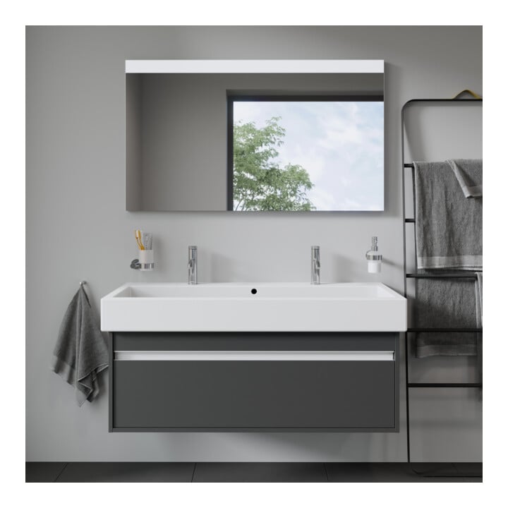 Duravit Lichtspiegel Good 120x70x3,5cm, 19 W, LED, weiß