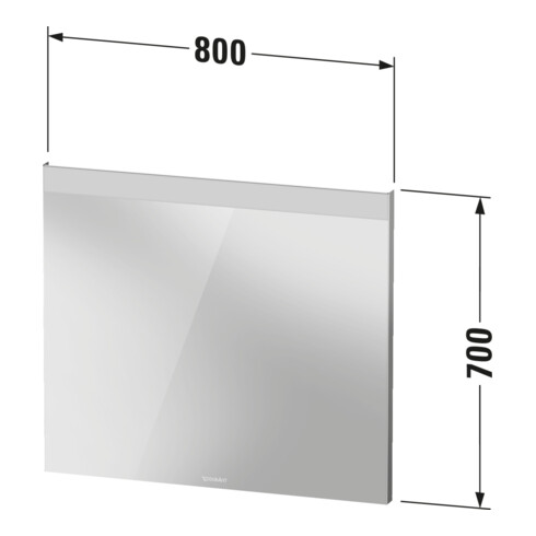 Duravit Lichtspiegel Good 80x70x3,5cm, 13 W, LED, weiß