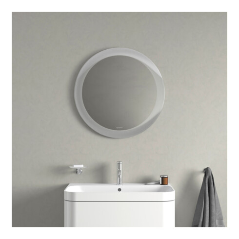 Duravit Lichtspiegel Happy D.2 Plus 70x70x4,7cm, 31 W, m Sp.-Hz, Li-Fd rad.