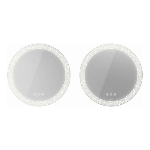 Duravit Lichtspiegel Happy D.2 Plus 70x70x5,5cm, 122 W, Lichtfeldd. radial
