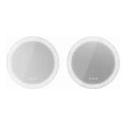 Duravit Lichtspiegel Happy D.2 Plus 70x70x5,5cm, 122 W, Lichtfeldd. radial