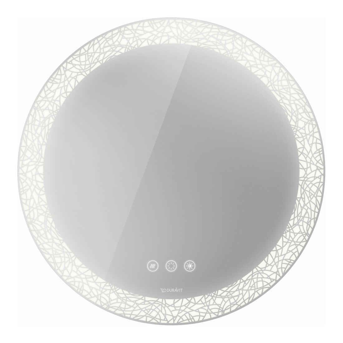 Duravit Lichtspiegel Happy D.2 Plus 70x70x5,5cm, 61 W, Lichtfelddekor radial