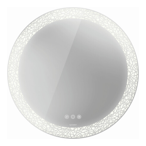 Duravit Lichtspiegel Happy D.2 Plus 90x90x5,5cm, 81 W, Lichtfelddekor radial