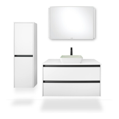 Duravit Lichtspiegel Ketho.2 100x70x3,3cm, o Sp.Hz, 18 W, Lichtf stl