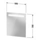 Duravit Lichtspiegel No.1 60x3,5x70cm, 5 Watt, LED, Lichtfeld oben-4