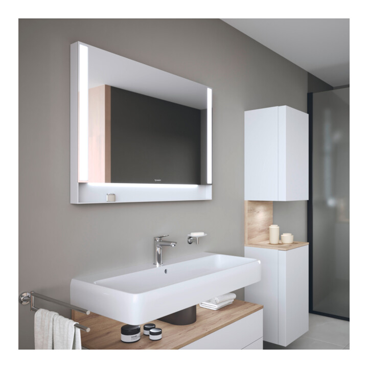 Duravit Lichtspiegel Qatego 100x75x6,5cm, 29 W, weiß matt